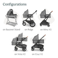 UPPAbaby Bassinet - Compatible with Vista, Cruz, Ridge, Minu strollers - Awaiting the Stork