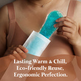 Postpartum recovery kit item: ergonomic warm and chill gel pack, promoting comfort and healing for new mothers.