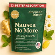 Ginger Drops for Pregnancy Nausea by Stomach Bloom helps relieve morning sickness and nausea with better absorption.