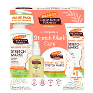 Palmer's Cocoa Butter Pregnancy Skin Care Kit for Stretch Marks, featuring massage lotion, tummy butter, and stretch mark cream.