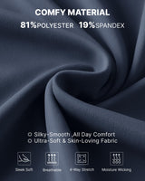 Close-up of G4Free maternity leggings' comfy material, showcasing 81% polyester and 19% spandex blend.