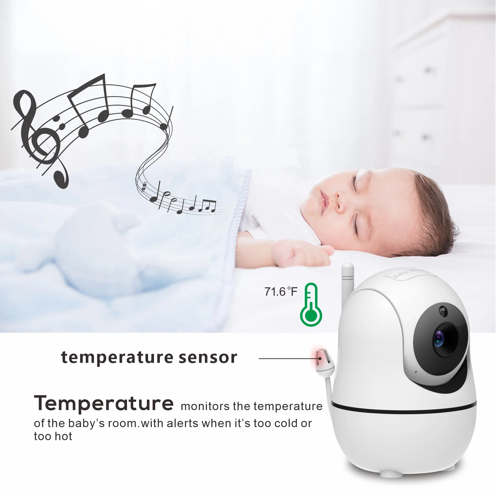 Baby Monitor Zoom | Infant Baby Camera | Awaiting the Stork