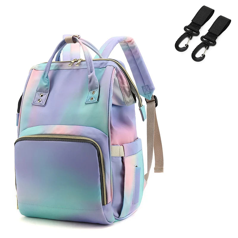 Waterproof large-capacity diaper backpack for moms - Awaiting the Stork