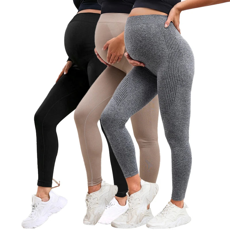 High Waist Maternity Leggings | High Waist Leggings|Awaiting the Stork