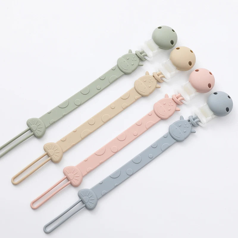 Silicone Pacifier Clip Holder | Babies Clip Holder |Awaiting the Stork