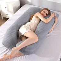 U-Shaped pregnancy sleep pillow 51x28in - Awaiting the Stork