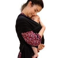 Cotton Baby Wrap Carrier Stretchy Sling for Newborns to Toddlers (0-36 Months) - Awaiting the Stork