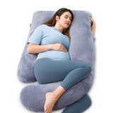 Momcozy U-Shaped Pregnancy Pillow, Full Body Support, 57"