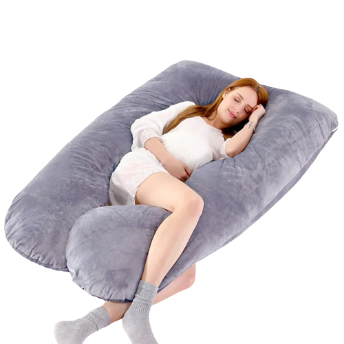 U-Shaped pregnancy sleep pillow 51x28in - Awaiting the Stork