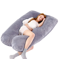 U-Shaped pregnancy sleep pillow 51x28in - Awaiting the Stork